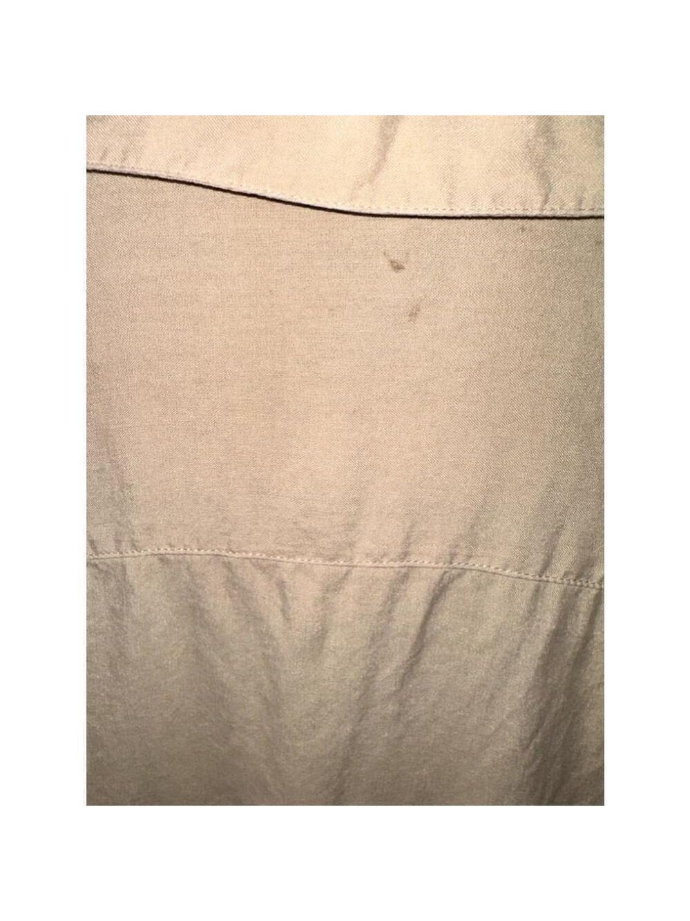 Notations Vintage Women’s Tan Silk Button Up Shirt Size XL - Picture 10 of 10